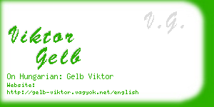 viktor gelb business card
